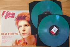 DAVID BOWIE - ZIGGY MEETS LOU rare 2LP MARBLE GREEN COLOR VINYL live London 1972, usado comprar usado DAVID BOWIE - ZIGGY MEETS LOU rare 2LP MARBLE GREEN COLOR VINYL live London 1972, usado comprar usado  Enviando para Brazil