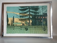 Quadro litografia firmata usato  San Giuseppe Jato