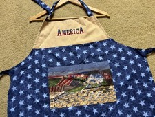 NOVO Avental de Lona EUA American Farm Tractor Country Rural Western Americana comprar usado  Enviando para Brazil
