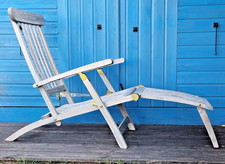 Teak steamer chair for sale  UK