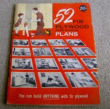 Usado, RARO vintage 1955 livreto livro 52 PLANOS DE ARMAZENAMENTO DOMÉSTICO DE MADEIRA COMPENSADA ABETO  comprar usado  Enviando para Brazil