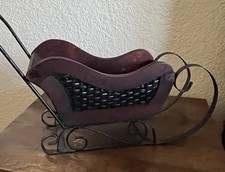 christmas sleigh wicker for sale  San Marcos