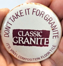 Classic granite pinback for sale  Winter Springs