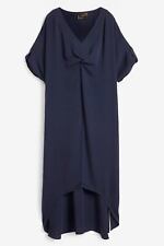 Kleid knotendetail dunkelblau gebraucht kaufen  Deutschland