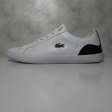 Sapatilhas masculinas de couro branco LACOSTE LEROND Reino Unido 9 - EUA 10 - UE 43 comprar usado  Enviando para Brazil