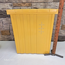 Cesto de lixo vintage Festival 8807 lixeira MCM 14x11x16 plástico amarelo retrô comprar usado  Enviando para Brazil