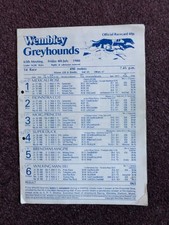 Greyhound racing racecard for sale  POOLE