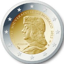2euro commémorative monaco d'occasion  Lilles-Lomme