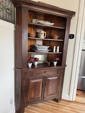 Antique corner hutch77x for sale  Newport