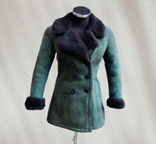 Cappotto pelle verde usato  Milano