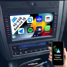 4 + 64GB Android 15 CarPlay do VW Polo 9N Golf 4 Passat B5 T5 Radio samochodowe Nawigacja RDS na sprzedaż  Wysyłka do Poland