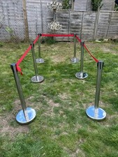 Chrome retractable queue for sale  MAIDSTONE