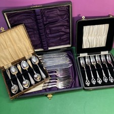 Vintage cutlery sets for sale  HUDDERSFIELD