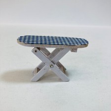 Tábua de passar miniaturas para casa de bonecas Gingham pequena como está madeira vintage sem marca comprar usado  Enviando para Brazil