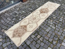 Tapete de corredor turco, tapete feito à mão, tapete vintage, decoração boho, tapete de escada 2,4 x 9,3 pés comprar usado  Enviando para Brazil