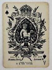 Mini deck antigo The NY Consolidated Card Co Mudie marcado completo com estojo de couro comprar usado  Enviando para Brazil