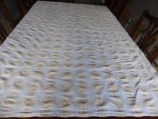 Cream gold tablecloth. for sale  LLANDEILO
