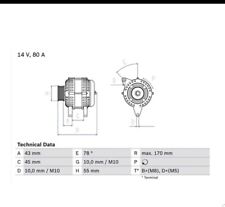 Bosch alternator 986 for sale  ENNISKILLEN