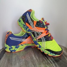 Roupa ativa Ascis Gel Noosa Tri 8 masculina tamanho 12 multicolorida neon T306N Dynamic Duomax, usado comprar usado  Enviando para Brazil