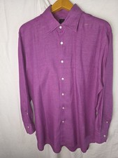 Camisa social Carta Branca manga longa botão roxa masculina tamanho comprar usado  Enviando para Brazil