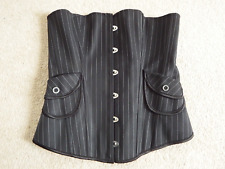 Black pinstripe overbust for sale  ABERYSTWYTH