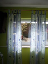 Vorhang blau streifen gebraucht kaufen  Loffenau