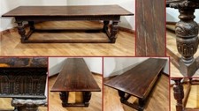 Antique refectory table for sale  POTTERS BAR