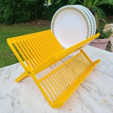 MCM Rack de Louça Dobrável Amarelo Era Espacial Plástico Buchsteiner Vintage comprar usado  Enviando para Brazil