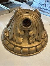 Luminária de teto antiga de gesso fundido 3 luminárias de montagem embutida Acanthus comprar usado  Enviando para Brazil