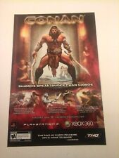 Anúncio impresso de videogame 2007 - CONAN - PLAYSTATION 3 PS3 XBOX 360 LIVE THQ comprar usado  Enviando para Brazil
