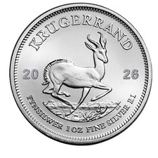 Moneda Krugerrand de plata fina Sudáfrica 999 2026 BU segunda mano  Embacar hacia Mexico