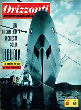 ORIZZONTI 1960=TRANSATLANTICO LEONARDO DA VINCI NAVE=ENRICO POZZANI=NICOLA LISI comprar usado  Enviando para Brazil