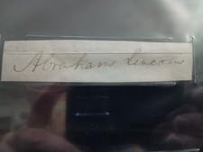 Abraham lincoln signed for sale  Billerica
