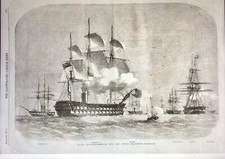 Vecchia stampa navi usato  Italia