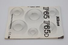 Nikon f65 instruction for sale  TAUNTON