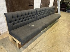 Charcoal framed banquette for sale  HENFIELD