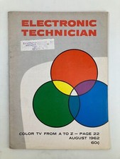 VTG Electronic Technician Magazine Augusts 1962 Color TV From A to Z comprar usado  Enviando para Brazil