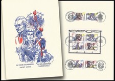 Timbre gravé Jubert - Diptyque France 1991 - BLOC Révolution 1789, GENDARMERIE ( comprar usado  Enviando para Brazil