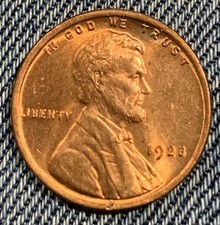 1923 Lincoln Cent bom original alta qualidade VERMELHO BU/UNC moeda não classificada comprar usado  Enviando para Brazil