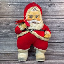 Boneca Rushton Coca-Cola Papai Noel Botas Brancas Rosto de Borracha de Pelúcia Anos 1950 Antiga comprar usado  Enviando para Brazil