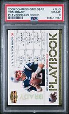 2008 Donruss Gridiron Gear Playbook Hologold /100 Tom Brady #PL-3 PSA 8 comprar usado  Enviando para Brazil