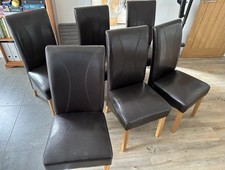 Contemporary leather dining for sale  WITNEY