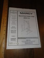 Marcy Gaiola de multi-função Manual Do Proprietário Instruções MWM-7041 comprar usado  Enviando para Brazil