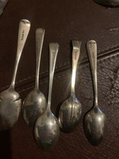 Hallmarked silver spoons for sale  WAKEFIELD
