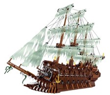 Usado, Conjunto de blocos de construção navio fantasma holandês voador MOC 3658 peças brinquedo barco pirata comprar usado  Enviando para Brazil