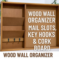 Wood wall organizer for sale  Northport