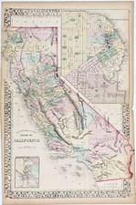 1875 california map for sale  Carefree