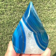 130G Raro Cuarzo Ágata Azul Forma Libre Cristal Mineral Muestra Curación segunda mano  Embacar hacia Mexico