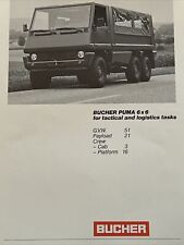 Bucher puma 6x6 for sale  KENDAL