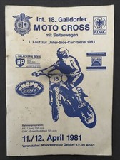 Programmheft moto cross gebraucht kaufen  Mechernich
